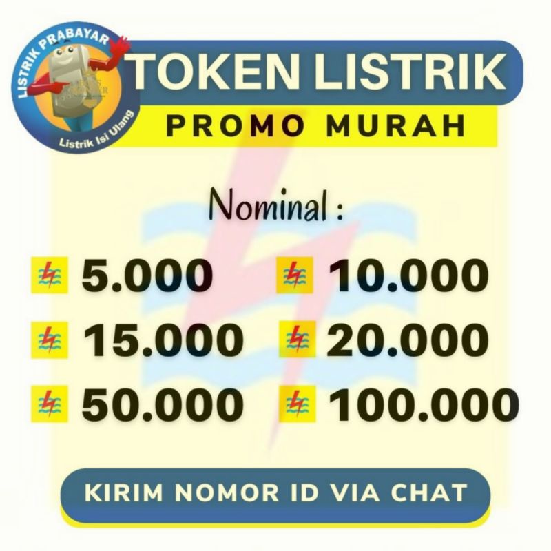 Token Listrik PLN 5rb - 20RB
