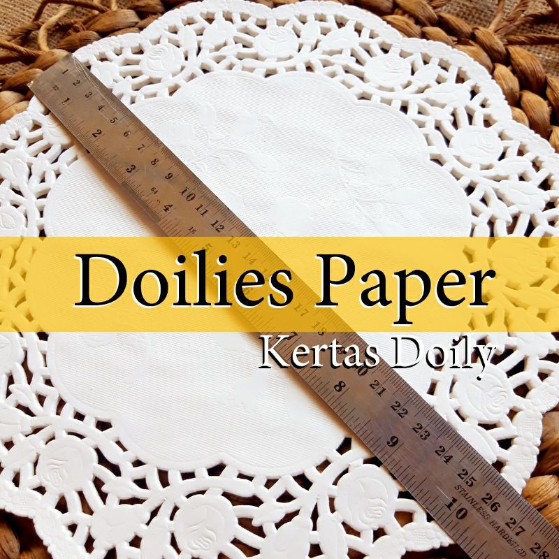 Doily Paper Kertas Doilies 10.5&quot; ( 26.5cm) isi 100 lembar Kertas Alas Renda / Dragonpack