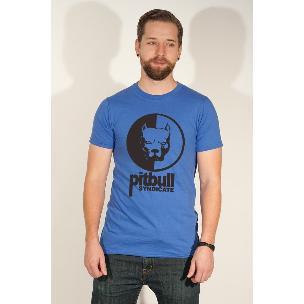 Tshirt / Kaos / Baju Pitbull - Biru