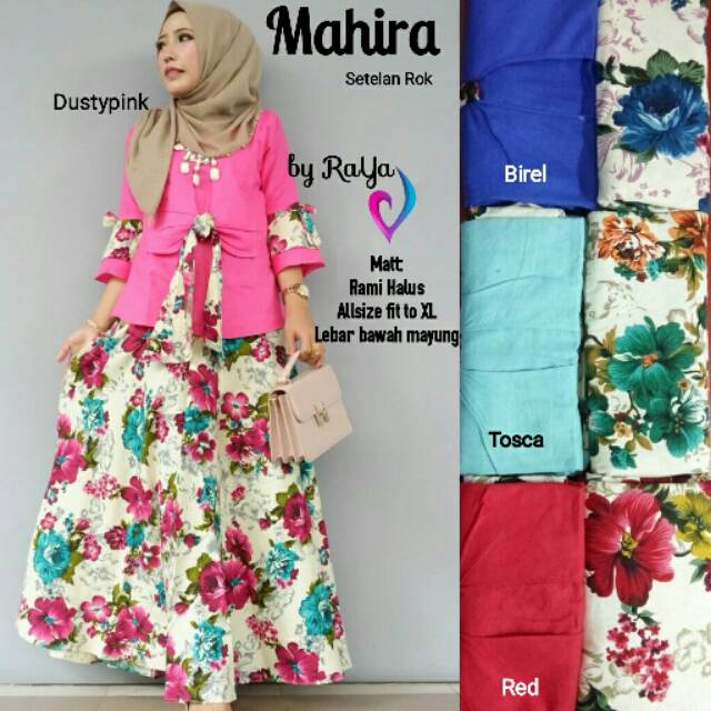 Mahira setelan rok set rok stelan rok stelan kulot modern stelan murah grosir batik