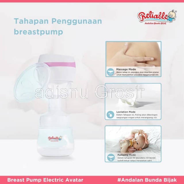 Reliable Breast Pump Electric Pompa ASI Elektrik Avatar RPS-9919