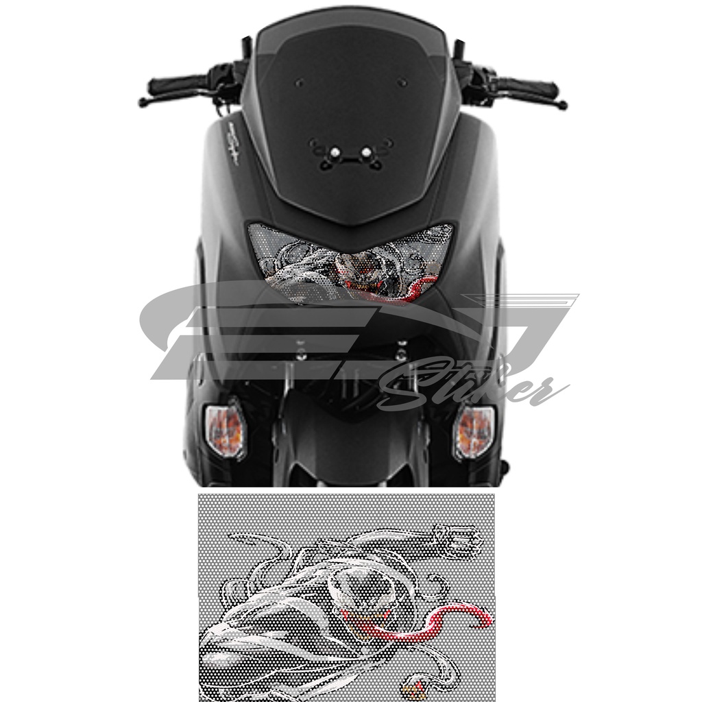 STIKER LAMPU MOTOR  NMAX / SCOOPY / VARIO  / HIBRID / SKOTLET TRANSPARAN HEADLAMP MOTOR