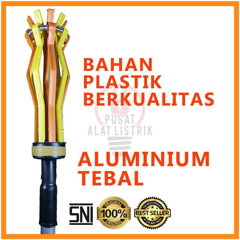 TONGKAT LAMPU STICK TONGKAT PEMASANG PENGGANTI LAMPU STIK LAMPU ALAT PASANG LEPAS GANTI LAMPU BOHLAM