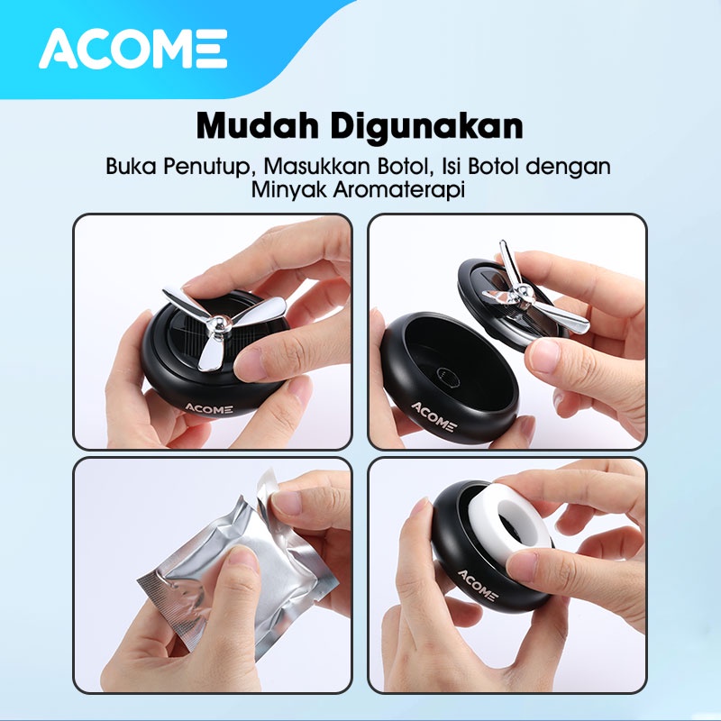 Acome Car Humidifier Air Home Aromatherapy Diffuser Garansi Resmi 1 Tahun ACX01-5