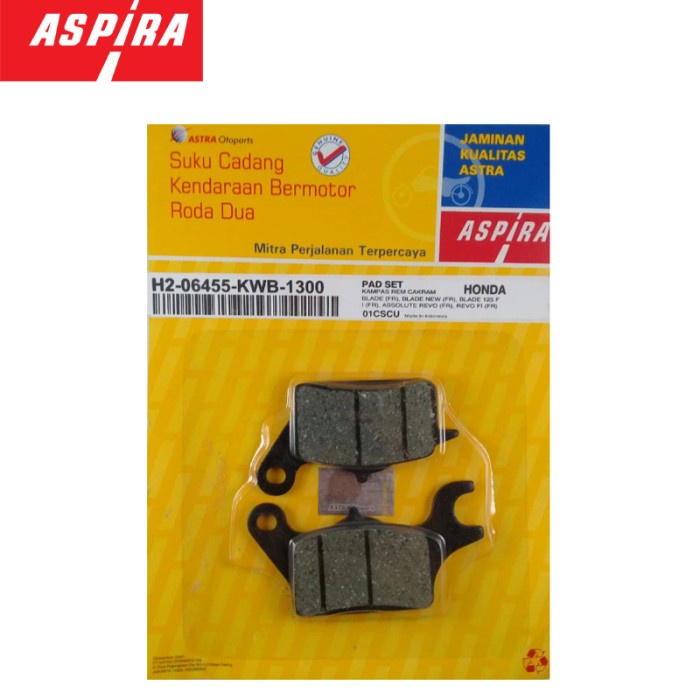 Aspira Kampas Rem Cakram Dispad Set Blade / Revo Absolute