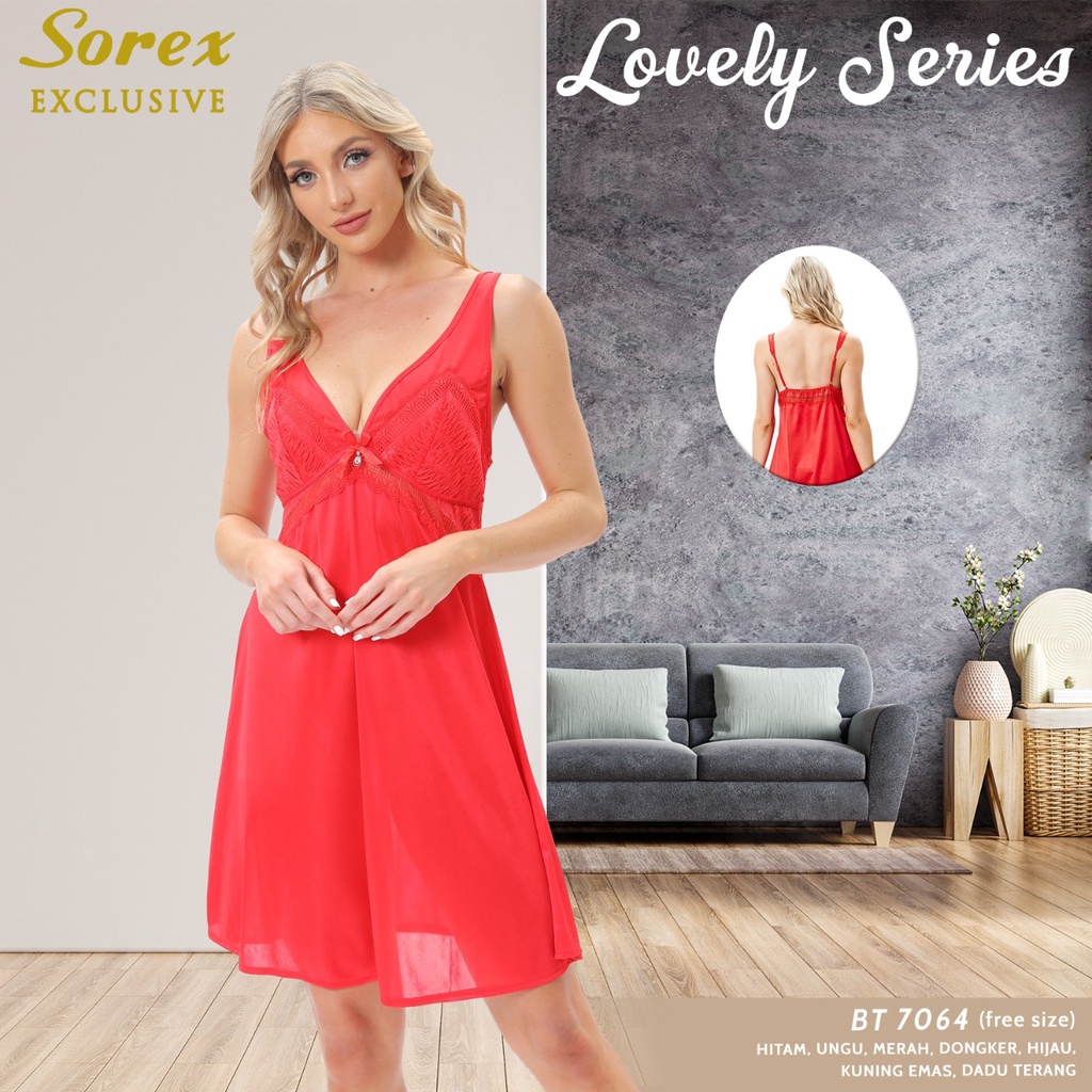 Baju Tidur Wanita Satin Lingerie Sorex Exclusive BT 7064