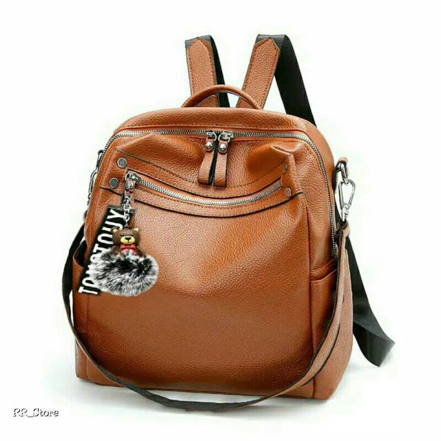 (BISA COD)Multifungsi selempang tas Ransel Backpack WANITA IMPORT FASHION BATAM