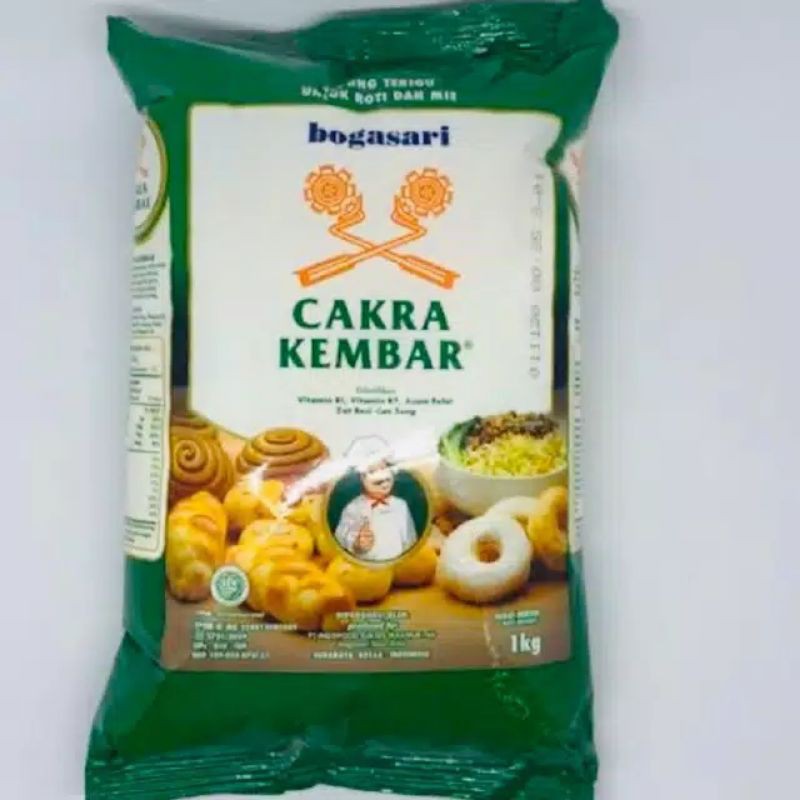 

Tepung Protein Tinggi Cakra kembar 1 KG