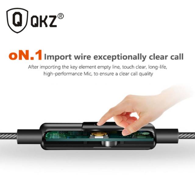 QKZ Bass Metal Earphone with Mic