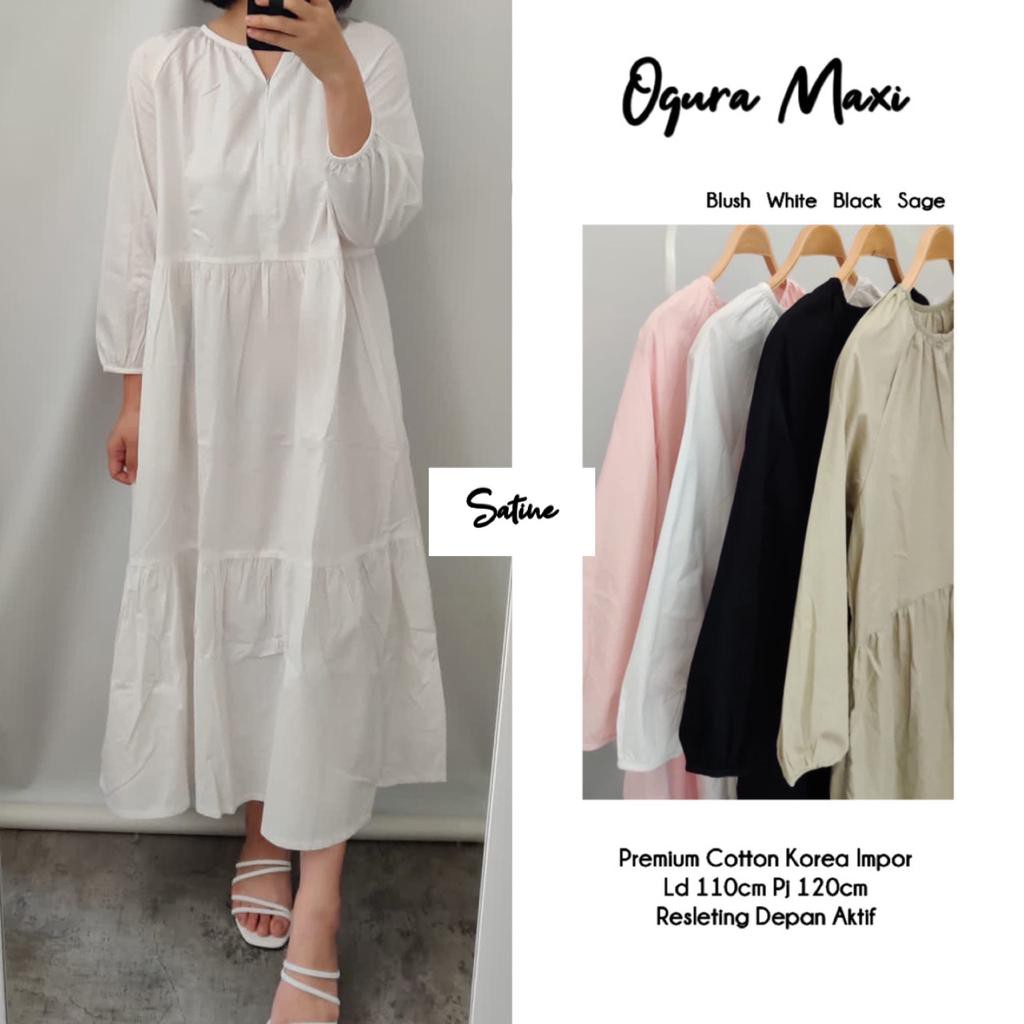 gamis ogura maxy satine ORIGINAL