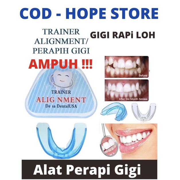 HOPE STORE - NEW IMPORT -Perapih Gigi Original 100% Made In USA Teeth Trainer Alignment - Behel Gigi Lepas Pasang