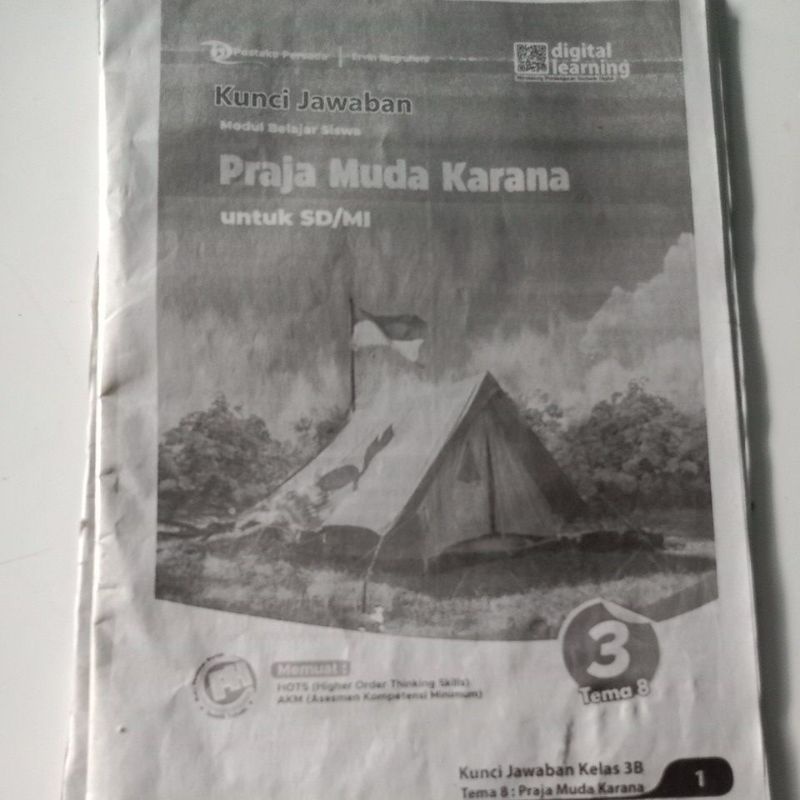 kunci jawaban LKS Pustaka persada kelas 3 tema 8.