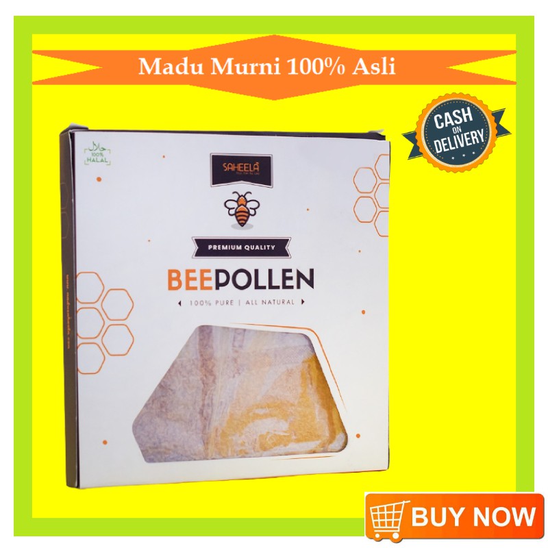 

Makanan Sehat - Bee Pollen Asli 500 Gram - Snack Sehat Bee Pollen Saheela - Madu Asli - Madu Saheela