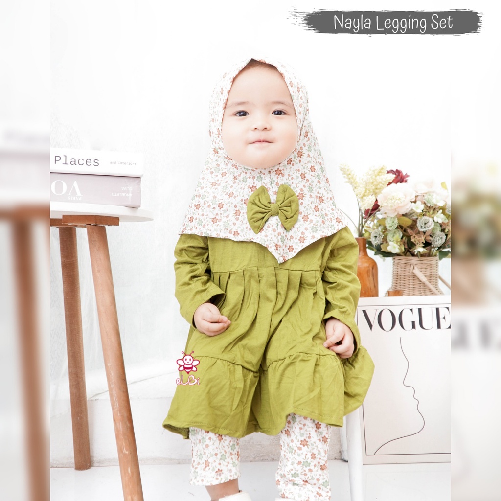 Baju Muslim Anak Perempuan 1-6 Tahun Nayla / Baju Gamis Anak Perempuan / Baju Muslim Anak Rayon