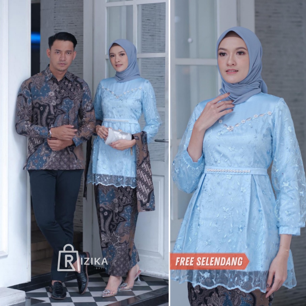 Kebaya Couple Modern Kebaya Wisuda Lamaran Baju Tunangan Batik Brukat Terbaru Baju Couple Pasangan Kondangan Terbaru 2022