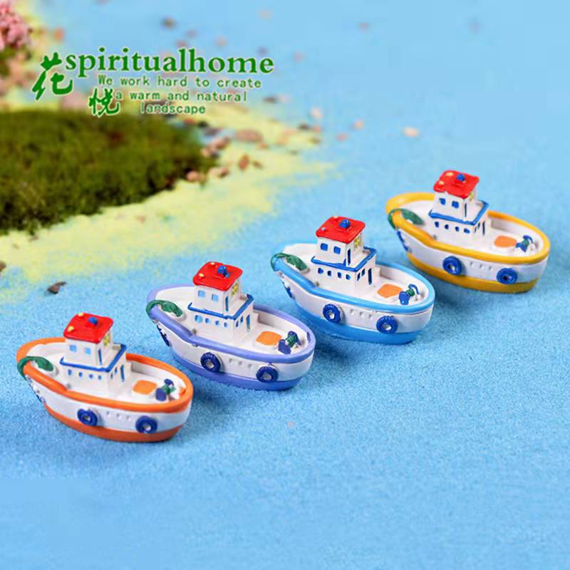 Cake Topper Miniatur Toper Hiasan Kue Ultah Boat Kapal Penyelamat /Pcs