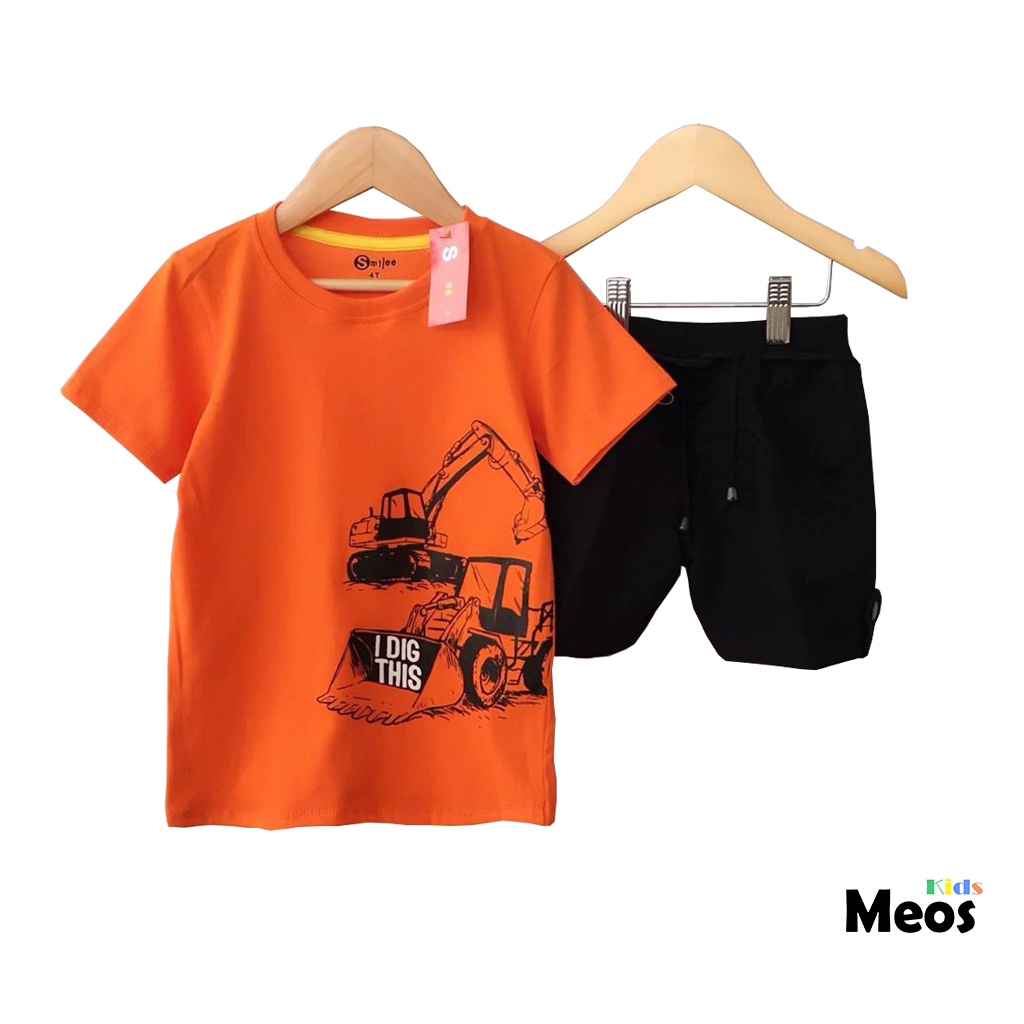 Setelan Anak Laki Laki Baju Anak Cowok Motif Mobil Bego Size 1,2,3 Tahun Kaos dan Celana