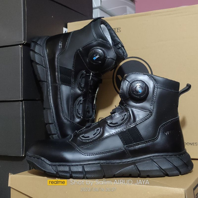 Sepatu pdh midtrack webest WB tali putar