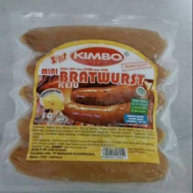 

KIMBO sosia bratwurst mini keju 500gr