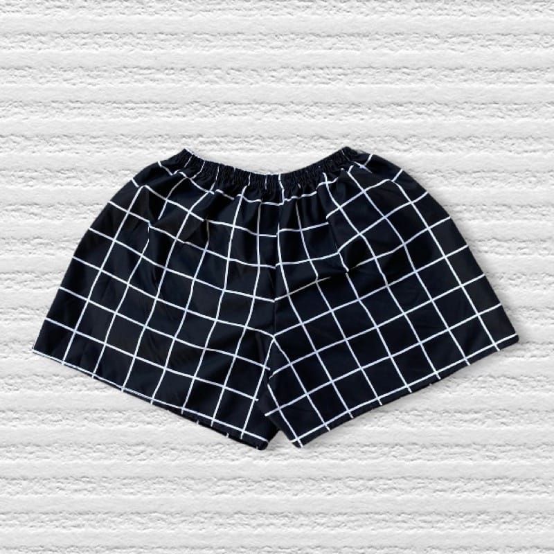 boxer Tartan .celana kolor unisex pria wanita dewasa. celana motif kotak kotak boxer  2022