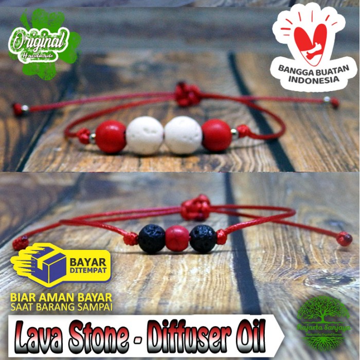 Gelang Pesona Batu Diffuser Oil Lava