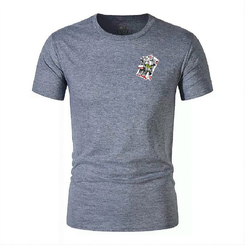 Kaos Pria Kartu Lengan Pendek Baju Distro Oblong Atasan Dewasa Cod