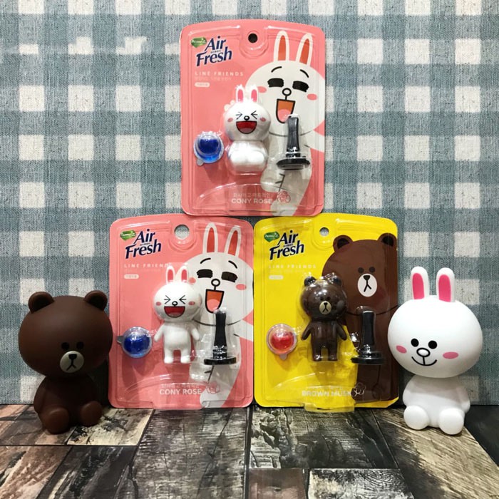 Parfum Mobil / Car Scented LINE Friends Brown & Cony
