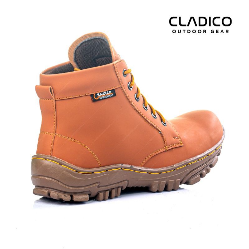 Cladico Try Sepatu Safety Boots Pria Original Kulit Sintetis Premium Sol Ringan Kuat