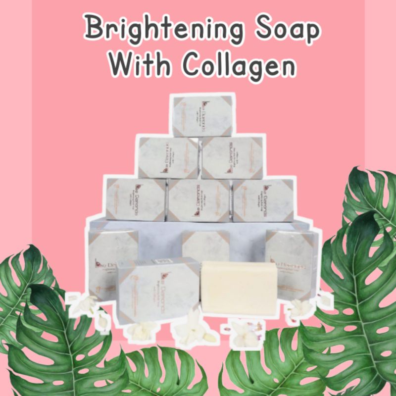 Sabun Pemutih - Sabun Collagen Le Diamonds - Brightening Soap With Collagen ORI - Sabun Wajah dan Ba
