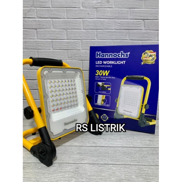 HANNOCHS LED WORKLIGHT 30W LAMPU SOROT EMERGENCY LAMPU KERJA ORIGINAL