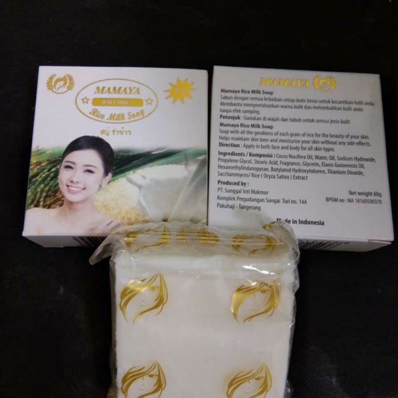 SABUN BERAS/RICE MILK SOAP ORIGINAL/SABUN BERAS 100% ASLI/SABUN WAJAH MAMAYA