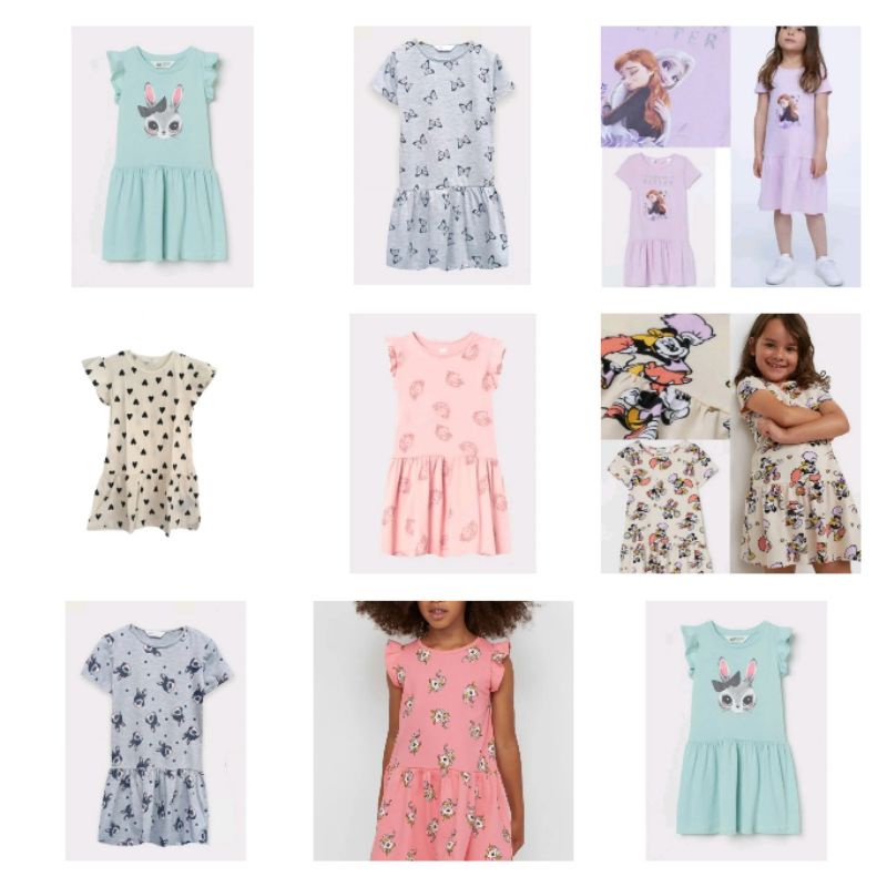 HnM ruffle dress anak|dress HnM anak