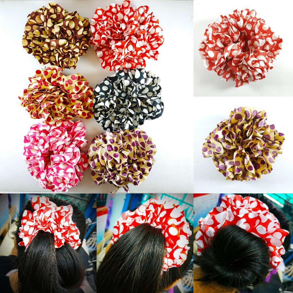 Ikat rambut scrunchie/kuncir rambut murah  aksesoris handmade Tokopelanginicer