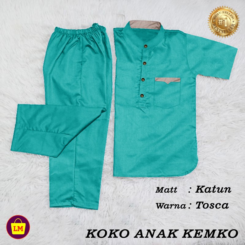 TERMURAH Setelan Koko anak KEMKO, Stelan Jubah anak, baju koko anak LMS 22241 22243 22245 22247