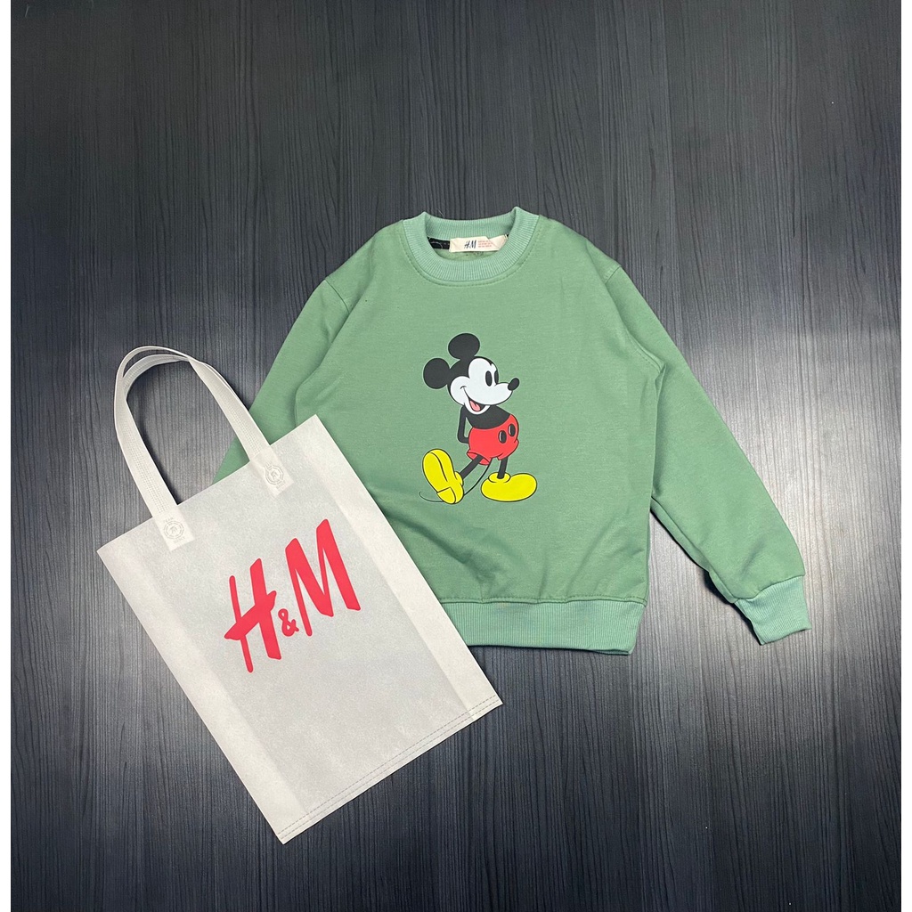 CREWNECK ANAK MICKY MOUSE  FREE TAS