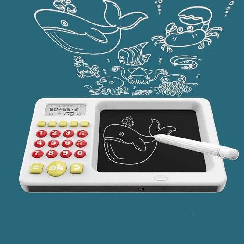 1 in2 writing Writing Tablet&amp; Calculator Intelligent Early Education Learning