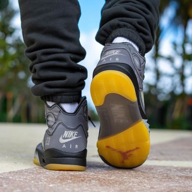 fire red 5 off white