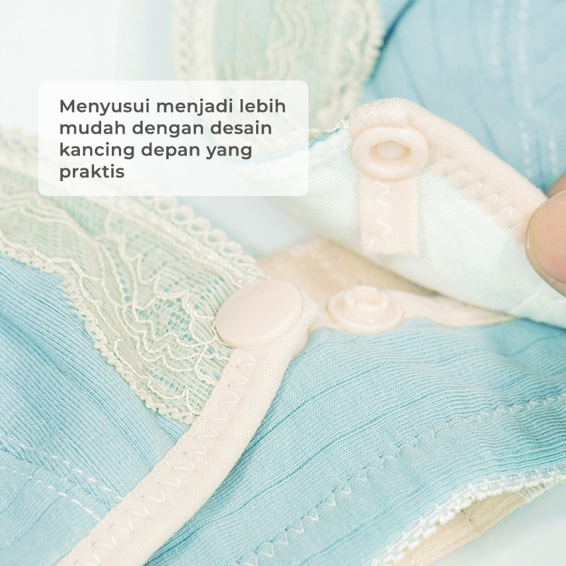 Makassar ! Mooimom Bra Hamil &amp; Menyusui Lace Front Buckle