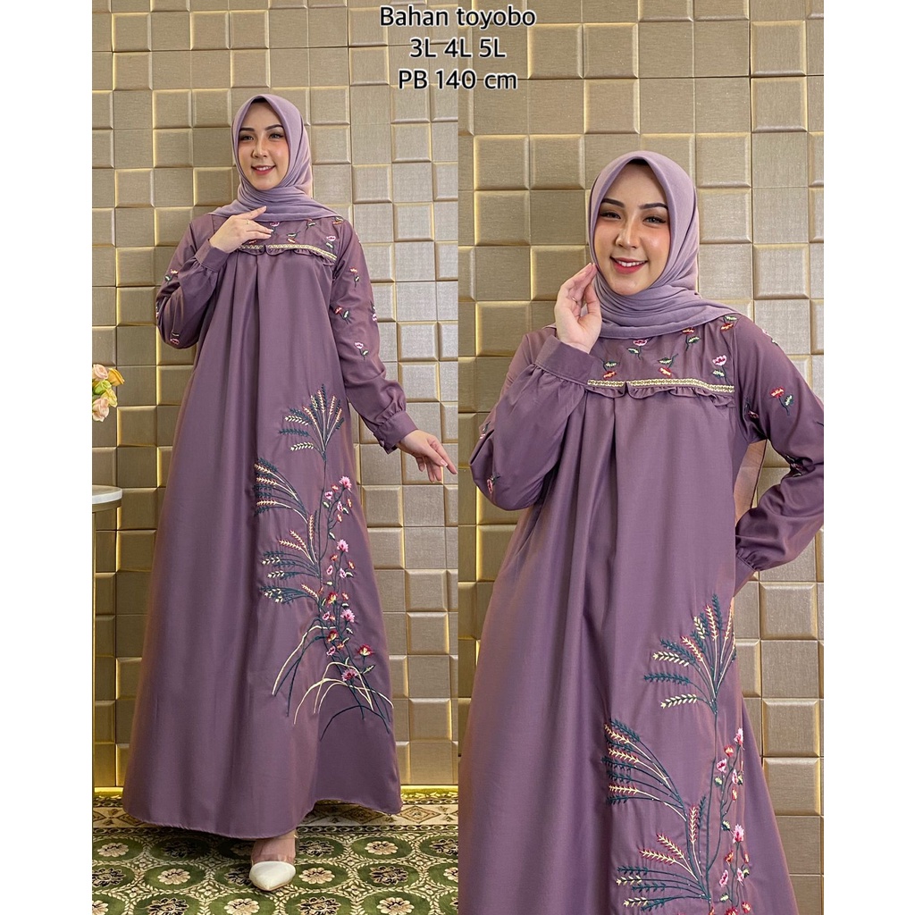 GAMIS TOYOBO BORDIR//GAMIS TERBARU//GAMIS COD//GAMIS KATUN//GAMIS PESTA/GAMIS COD