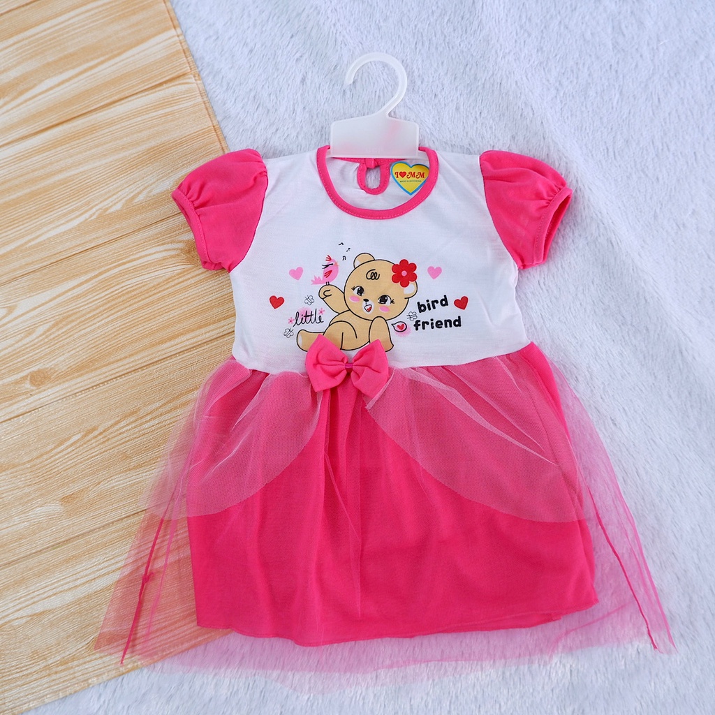 Stelan Dress Tile Anak Bayi Cewek Perempuan 6-12 Bulan-6