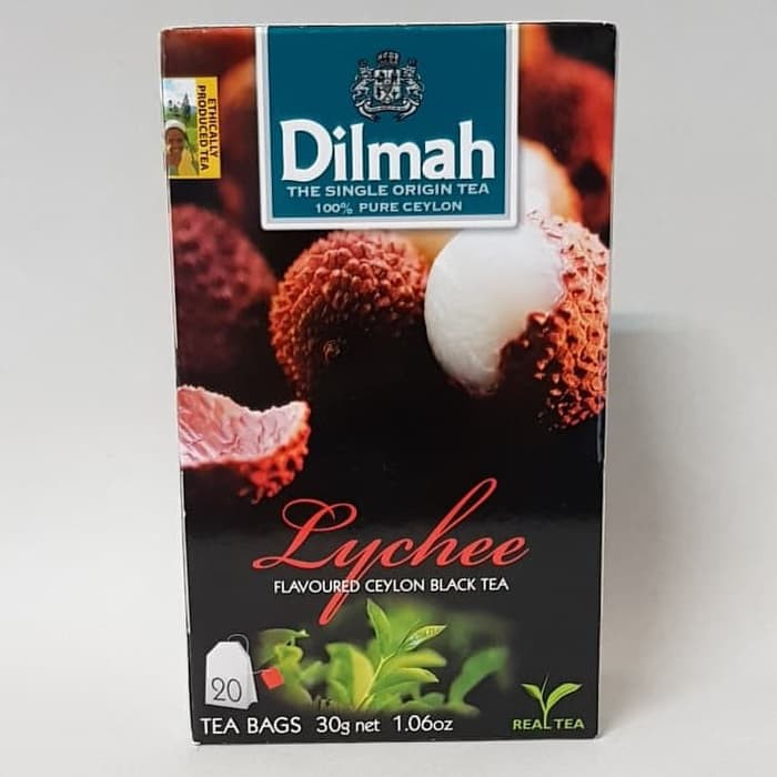 

DILMAH Lychee Flavored Ceylon Black Tea 20 bags 30 gr