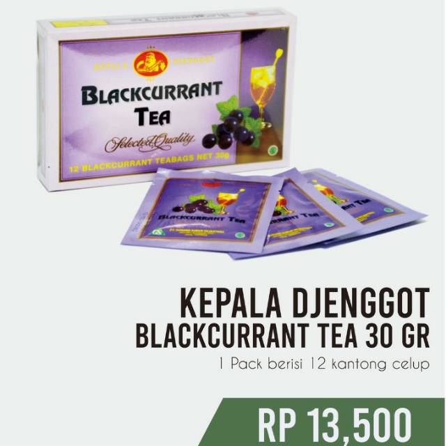 

Kepala jenggot blackcurrant tea 30gr