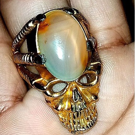 cincin batu akik anggur Chalcedony (321)