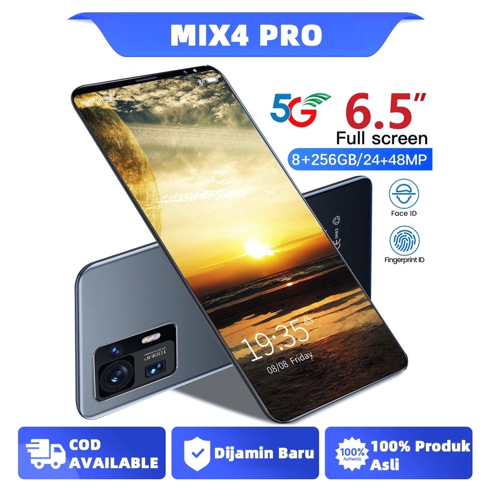 【COD+Pengiriman lokal】 hp murah MX4 Pro 5G 6.5Inci Ponsel Jaminan Kualitas RAM 8GB ROM 256GB Dual Card SIM Smartphone Android Ponsel baru original Handphone murah promo cuci gudang hp murah