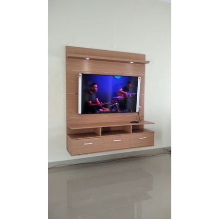 Backdrop rak tv dinding
