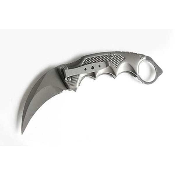 Hot Promo! PISAU LIPAT KERAMBIT FOX B63 SILVER FOLDING KNIFE SURVIVAL OUTDOOR Baru!