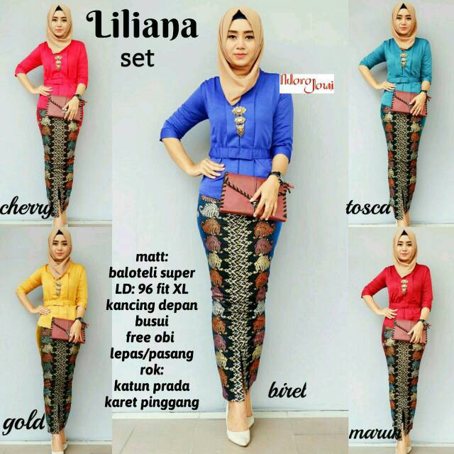 Liliana set batik Pekalongan batik solo setelan wanita baju tanah abang naomi etnic