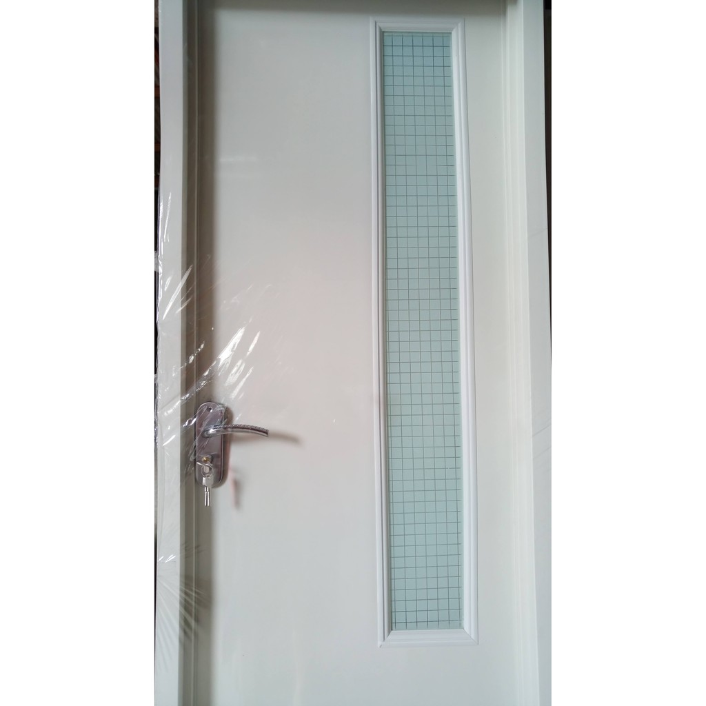 Pintu Kamar Mandi Pvc Motif Kaca Es Kristal Handle Kunci Stainless Gagang Engkol Lever Shopee Indonesia