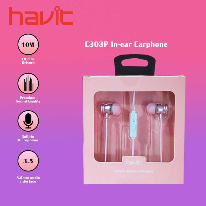 HAVIT Earphone E303P Audio Series - Wired Earphone