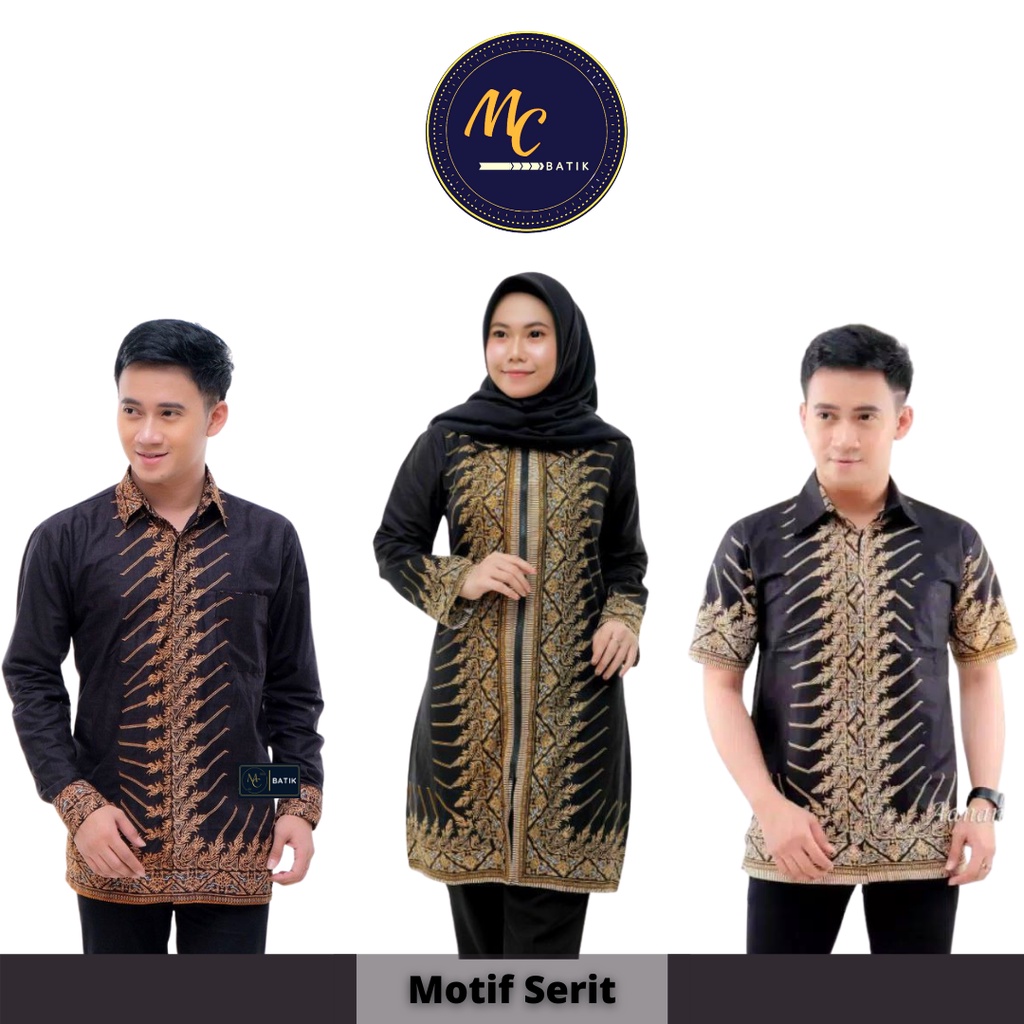 MCbatik Couple | Batik Couple Tunik Kemeja Motif Lawasan Ready Seragaman